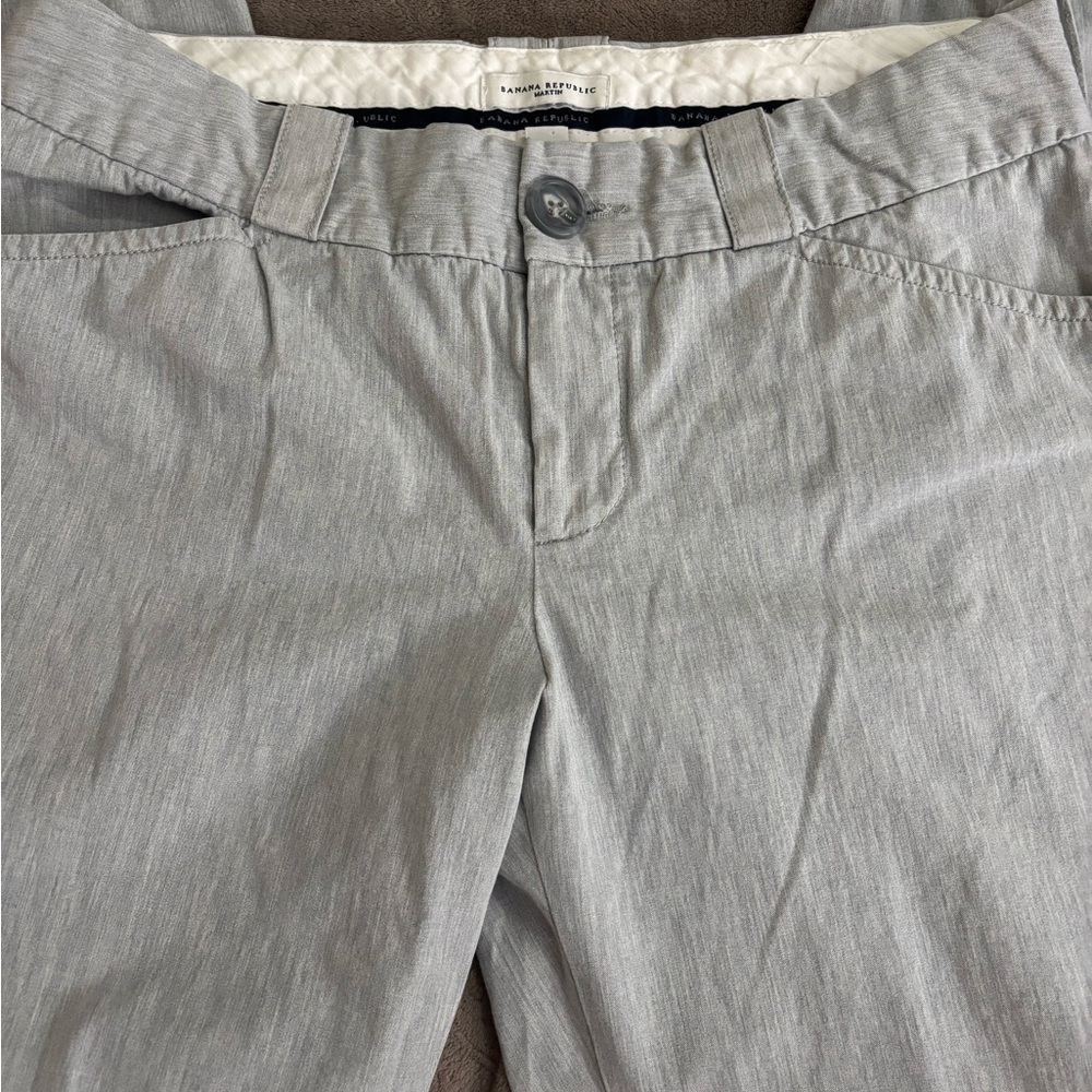 Banana Republic Women's Gray Stretch Straight Leg Jeans - Picture 7 of 9